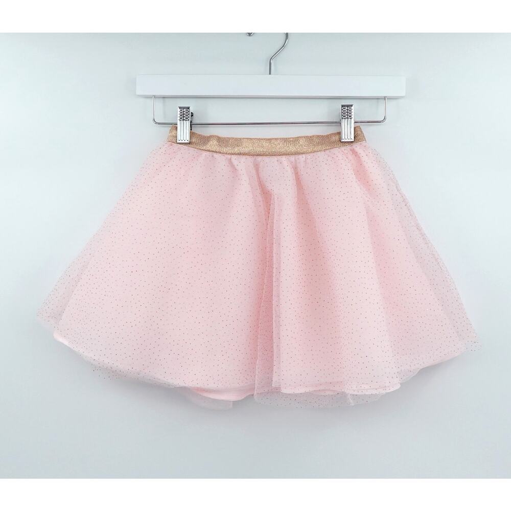 Janie and Jack The Sparkle Tulle‎ Skirt Girls 5 Pink Sparkle